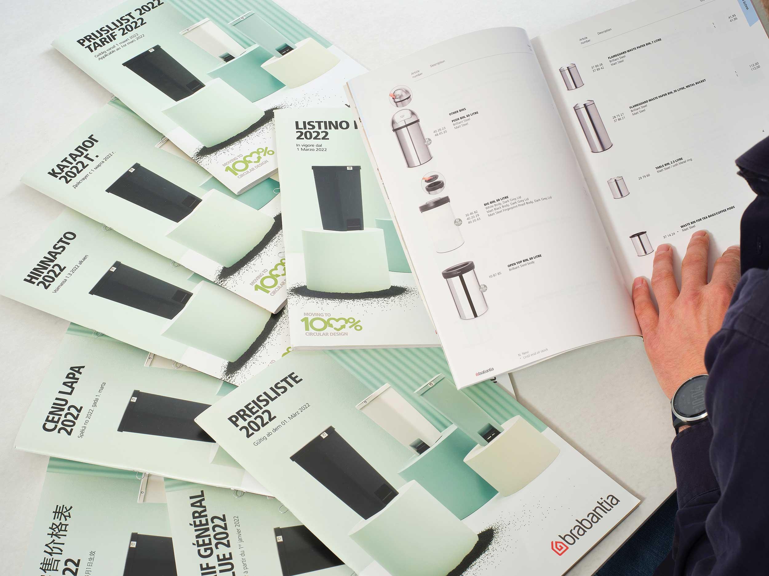 Brabantia Offset druk catalogus multilingual publishing